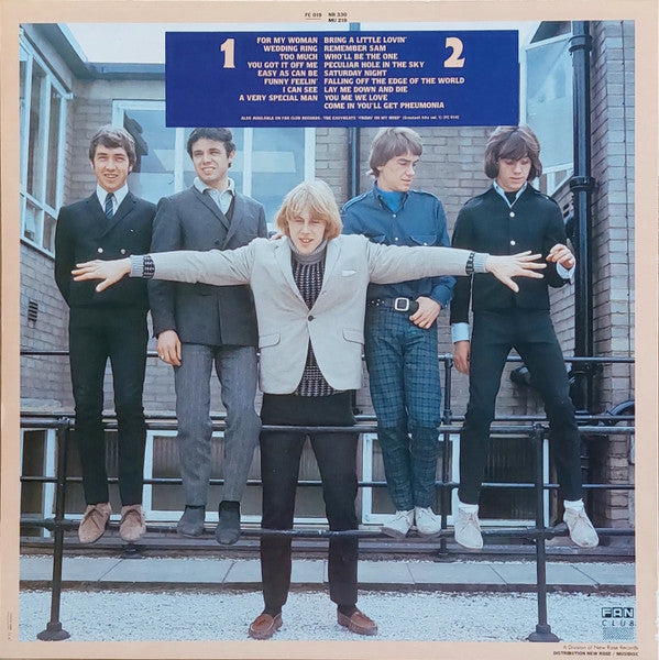 Image of Back Cover of LP - VG/G+ - THE EASYBEATS, Easy As Can Be (Fan Club Black Labels With Red Text; FC019, France 1986, Inner), Light Marks only.,  - 2616469C