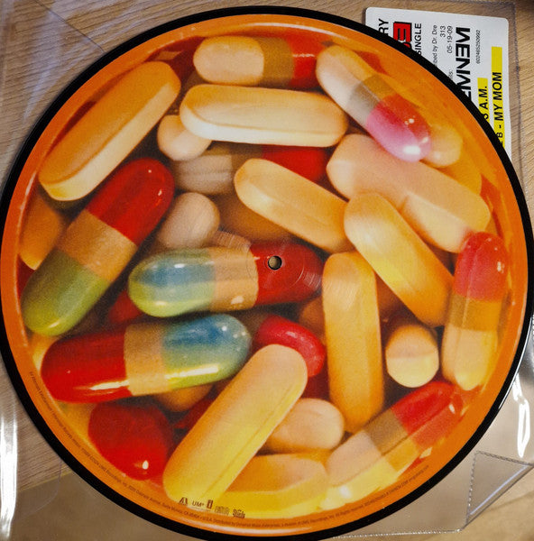 Image of Back Cover of 12" - EX/EX - EMINEM, 3 A.M. / My Mom (Aftermath Entertainment; 602465250992, US 2024, Clear Plastic Stickered Sleeve, Picture Disc, Special Edition), ,  - 3146233S