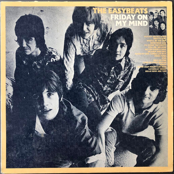 Image of Front Cover of LP - VG/G+ - THE EASYBEATS, Friday On My Mind (Fan Club Red Labels; FC 014, France 1985, Inner), Light hairlines only ,  - 2616472C