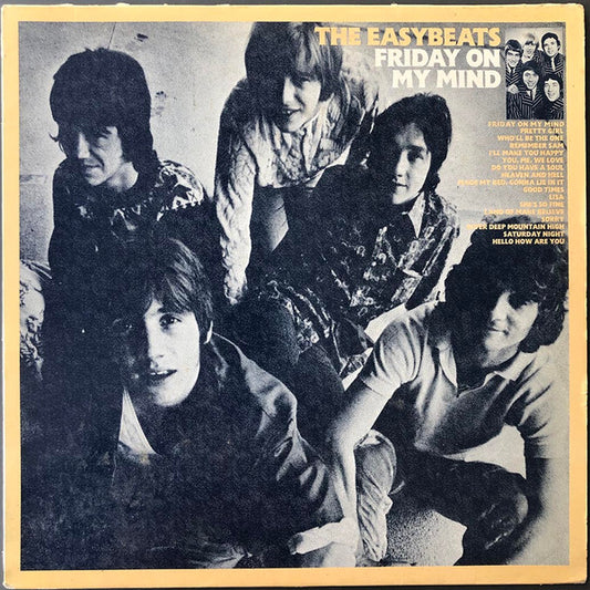 Image of Front Cover of LP - VG/G+ - THE EASYBEATS, Friday On My Mind (Fan Club Red Labels; FC 014, France 1985, Inner), Light hairlines only ,  - 2616472C