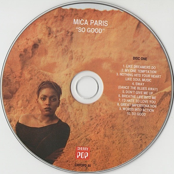 Image of Label Cover of 2xCD - VG+/VG+ - MICA PARIS, So Good (The Deluxe Edition) (Cherry Pop; CRPOPD 85, UK 2011 Reissue, Double CD Case), ,  - 2616477C