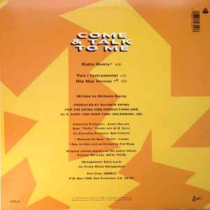 Image of Back Cover of LP - VG/VG - JODECI, Come & Talk To Me (Uptown Records; MCA12 54354, US 1992, Picture Sleeve), light marks only,  - 2646287S