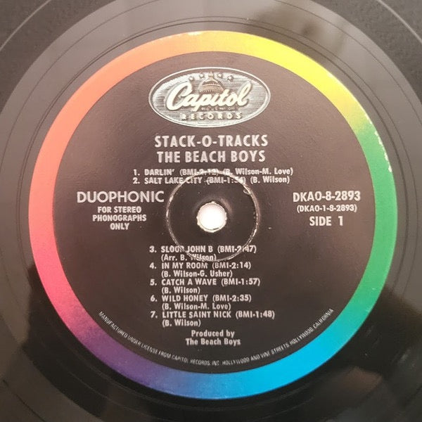 Image of Label Cover of LP - VG/VG - THE BEACH BOYS, Stack-O-Tracks (Capitol Records; DKAO 8-2893, US 1969 Reissue, Gatefold, Booklet), ,  - 2616523C