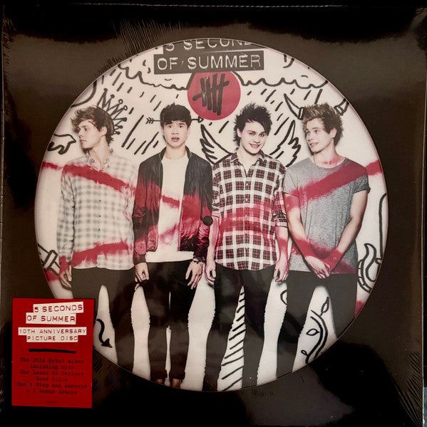 Image of Front Cover of LP - EX/EX - 5 SECONDS OF SUMMER, 5 Seconds Of Summer (Capitol Records; 6574187, Worldwide 2024 Reissue, Die Cut Sleeve, Picture Disc, 10th Anniversary), SEALED,  - 2646312S