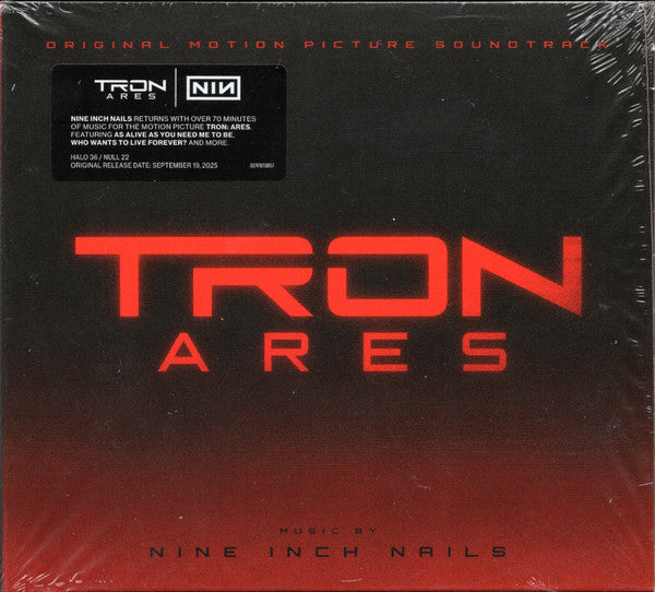Image of Front Cover of CD - VG+/VG+ - NINE INCH NAILS, Tron: Ares (Original Motion Picture Soundtrack) (The Null Corporation; NULL 22, Europe 2025, Gatefold), ,  - 2636192E