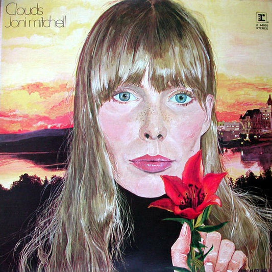 Image of Front Cover of LP - VG/VG+ - JONI MITCHELL, Clouds (Warner Bros. Records; K 44 070, Europe 1980s Reissue), Sleeve has a corner bump.,  - 2616525C