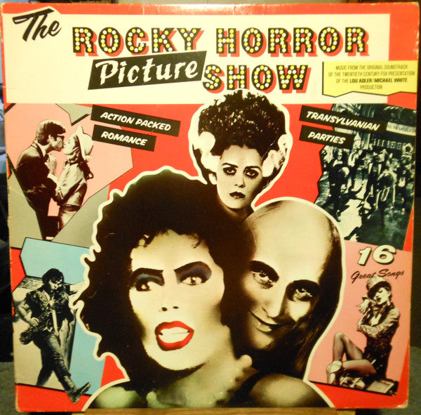 Image of Front Cover of LP - VG/VG - THE  ROCKY HORROR PICTURE SHOW" ORIGINAL CAST, The Rocky Horror Picture Show (Ode Sounds & Visuals; SP-77031, US 1975, Hub-Servall Press, "Printed in USA" on sleeve), Sticker residue on sleeve front. ,  - 2626286E