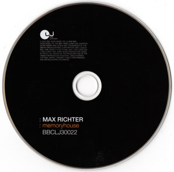 Image of Label Cover of CD - VG+/VG+ - MAX RICHTER, Memoryhouse (Late Junction; BBCLJ30022, UK 2002, Jewel Case), ,  - 2616563C