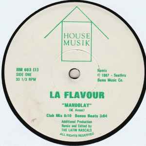 Image of Back Cover of 12" - /VG+ - JAMIE PRINCIPLE / LA FLAVOUR, Waiting On My Angel / Mandolay (House Musik; HM 603, US 1988, Unofficial Release), Still in opened shrink wrap. Opened instore, some light surface marks on disc., A	Jamie Principle 	Waiting On My Angel (Remix)6:31B1	La Flavour 	Mandolay (Club Mix)6:10B2	La Flavour 	Mandolay (Bonus Beats)3:04 - 2716041C