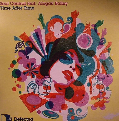 Image of Front Cover of 12" - VG+/VG+ - SOUL CENTRAL FEAT. ABIGAIL BAILEY, Time After Time (Defected; DFTD169, UK 2007, Picture Sleeve), Sleeve has damage along bottom edge.,  - 2716043C