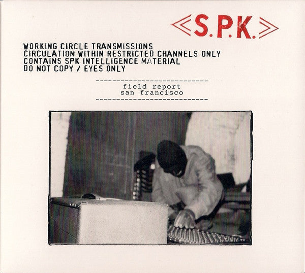 Image of Front Cover of CD - VG+/VG+ - S.P.K.*, Field Report San Francisco (Therapeutic/Adverse Recordings; opspk 1, Greece 2012, Digipak), ,  - 2636123E