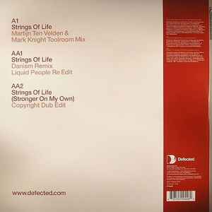 Image of Back Cover of 12" - VG/VG - SOUL CENTRAL FEAT. KATHY BROWN, Strings Of Life (Stronger On My Own) (Defected; DFTD094R, UK 2004, Picture Sleeve), ,  - 2716048C