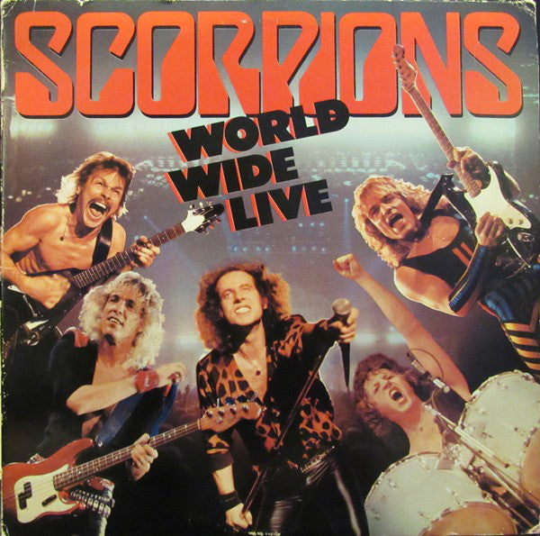 Image of Front Cover of 2xLP - VG/VG - SCORPIONS, World Wide Live (Mercury; 422-824 344-1 M-2, US 1985, Gatefold, 2 Inners), ,  - 2726007E