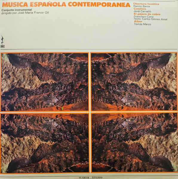Image of Front Cover of LP - VG/VG - JOS  MAR A FRANCO GIL - RAM N BARCE / JORDI CERVELL  / FRANCISCO CANO / TOM S MARCO, M sica Espa ola Contempor nea (Movieplay; 17.1307/6, Spain 1978 Reissue), A handful of light hairlines,  - 2726038E