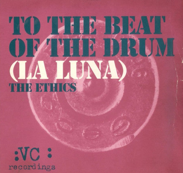 Image of Front Cover of 12" - VG+/EX - THE ETHICS, To The Beat Of The Drum (La Luna) (VC Recordings; VCRT5, UK 1995, Picture Sleeve), Damage to bottom left edge of sleeve.,  - 2716054C