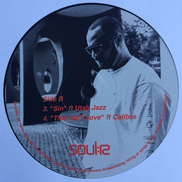 Image of Label Cover of 12" - VG+/VG+ - DRS, I Will EP (Soul:r; Soulr080, UK 2017), A handful of light hairlines, plays fine, A1	I WillFeaturing DJ Patife, VangeliezA2	Your NameFeaturing Greg Larkin, SkittlesB1	SinFeaturing Utah JazzB2	This Ain't LoveFeaturing Calibre - 2726042E