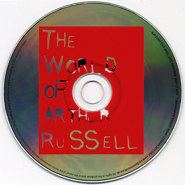 Image of Label Cover of CD - VG+/VG+ - ARTHUR RUSSELL, The World Of Arthur Russell (Soul Jazz Records; SJR CD83, UK 2004), ,  - 2656172S