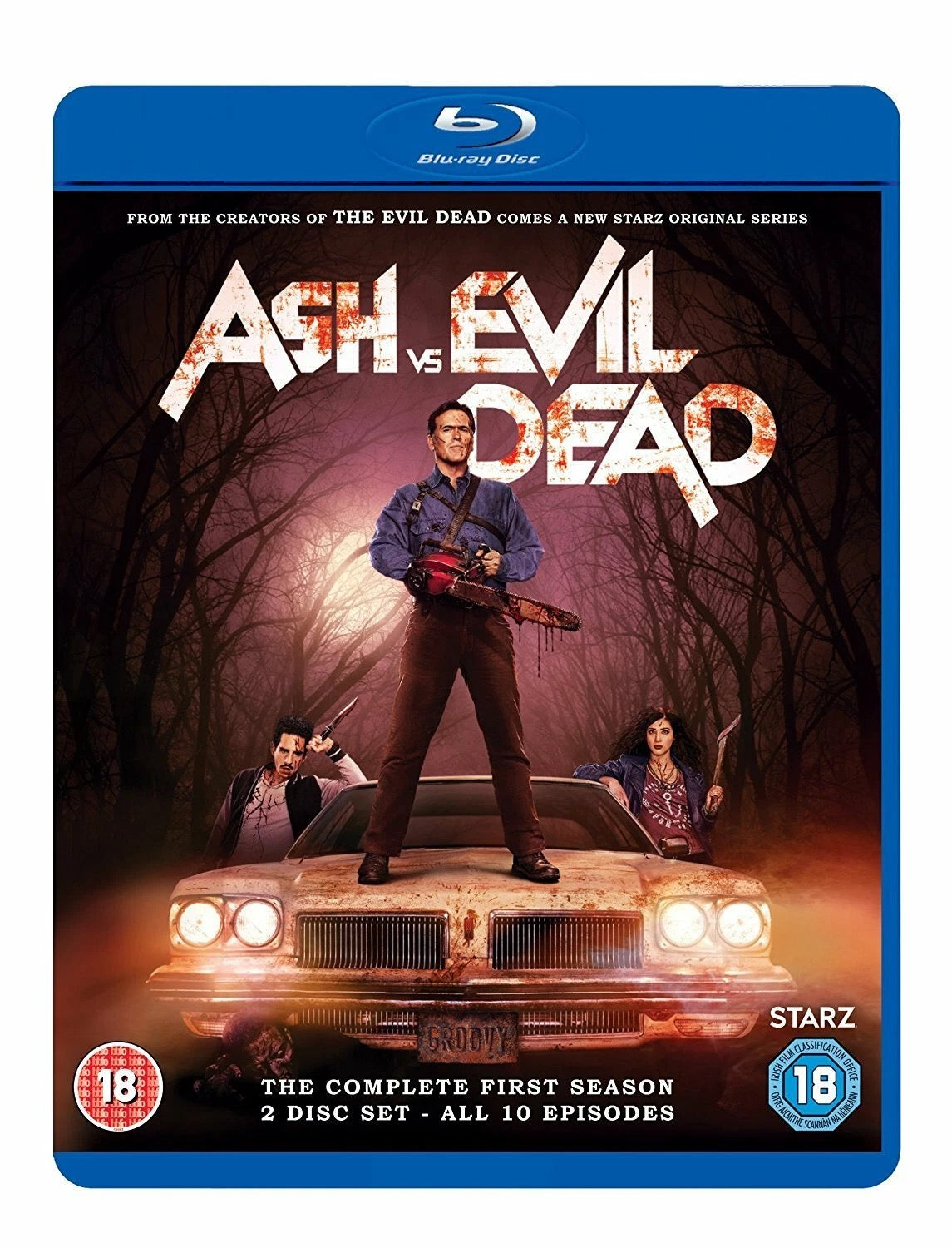 Image of Front Cover of 2xBlu-Ray - VG+/VG+ - SAM RAIMI, BRUCE CAMPBELL, Ash Vs. Evil Dead: Season 1 (20th Century Fox; WW-BSGB 6840007000, UK 2017), ,  - 2636131E