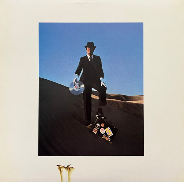 Image of Back Cover of LP - VG/G - PINK FLOYD, Wish You Were Here (Harvest; SHVL 814, UK 1975, Pinched Spine, Inner With Curved Corners, No Postcard, First Issue A-1/B-3 matrix, Shine On Part V Waters/Gilmour/Wright), Couple of scratches, many hairlines & lighter scratches, edge & ring wear, grubby marks,  - 2746017S