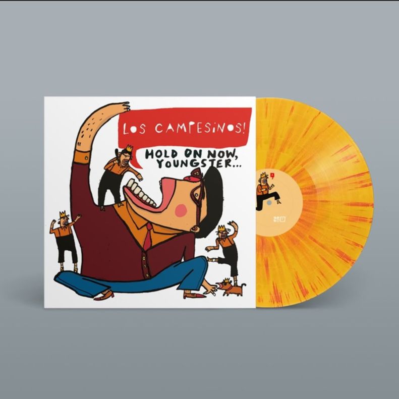 Image of Back Cover of LP - NEW/NEW - LOS CAMPESINOS!, Hold On Now, Youngster... (Heart Swells; HS010LP, UK 2026 Reissue, Red/Orange Splatter Vinyl), , For the first time ever, Los Campesinos! are proud to offer new pressings of their first three studio albums on their very own record label; Heart Swells. - 9406315C