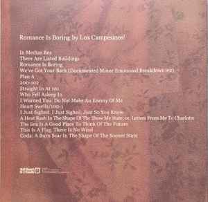 Image of Back Cover of 2xLP - NEW/NEW - LOS CAMPESINOS!, Romance Is Boring (Heart Swells; HS012LP, UK 2026 Reissue, Insert, Bruise So Black Marble Vinyl), , For the first time ever, Los Campesinos! are proud to offer new pressings of their first three studio albums on their very own record label; Heart Swells. - 2956353S