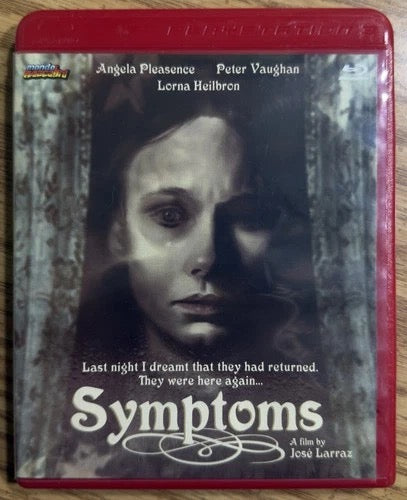 Image of Front Cover of 2xBlu-Ray - VG+/VG+ - JOSE LARRAZ, ANGELA PLEASENCE, Symptoms (Mondo Macabro; MDO164,  2016, Limited Edition 0081/1000, Blu ray + DVD), ,  - 2636196E