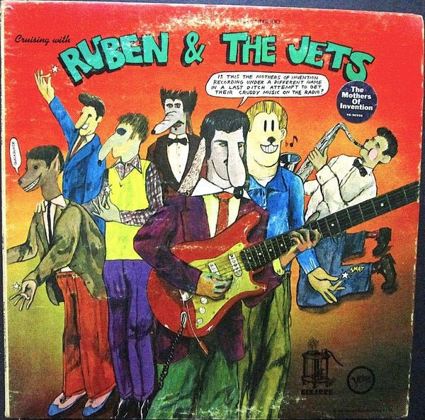 Image of Front Cover of LP - VG/G - FRANK ZAPPA & THE MOTHERS OF INVENTION, Cruising With Ruben & The Jets (Verve Records; V6/5055X, US 1968, Stickered Gatefold Sleeve, Waddell Press), Sleeve has some wear & a cut-out (hole punched),  - 2716147C