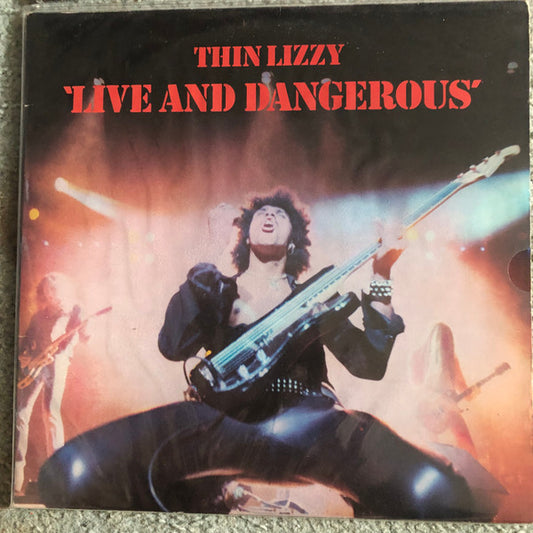 Image of Front Cover of 2xLP - VG/G+ - THIN LIZZY, Live And Dangerous (WB Tan; 2BS 3213, US 1978, Gatefold, 2 Inners, Winchester Pressing), ,  - 2726055E