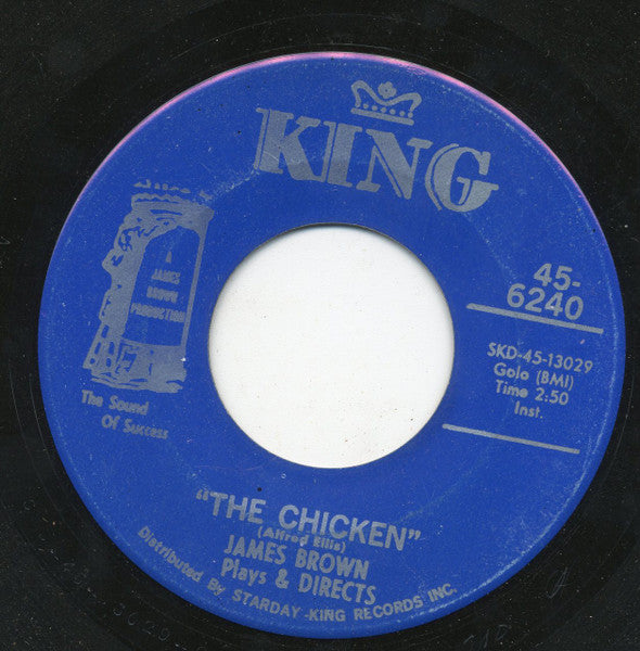 Image of Back Cover of 7" - /EX - JAMES BROWN, The Popcorn / The Chicken (King Records; 45-6240, US 1969), ,  - 2726096E
