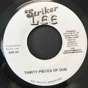 Image of Back Cover of 7" - /VG+ - BARRY BROWN, Thirty Pieces Of Silver (Striker Lee; none, Jamaica Reissue), Light marks.,  - 2726097E
