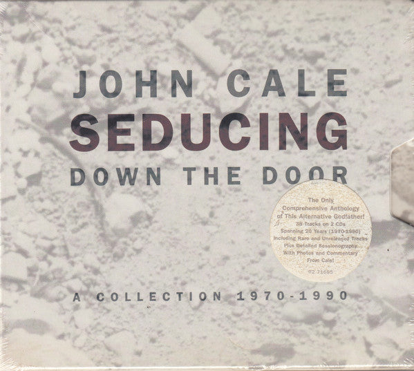 Image of Front Cover of 2xCD - VG+/VG+ - JOHN CALE, Seducing Down The Door - A Collection 1970 - 1990 (Rhino Records; R2 71685, US 1994, Velvet Underground), 2 Light Marks On Disc One, Doesn't Affect Play,  - 2756035S