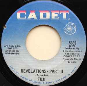 Image of Back Cover of 7" - VG/VG+ - FUJI, Revelations (Cadet; 5665, US 1970, Company Sleeve), Light wear to sleeve.,  - 2726103E