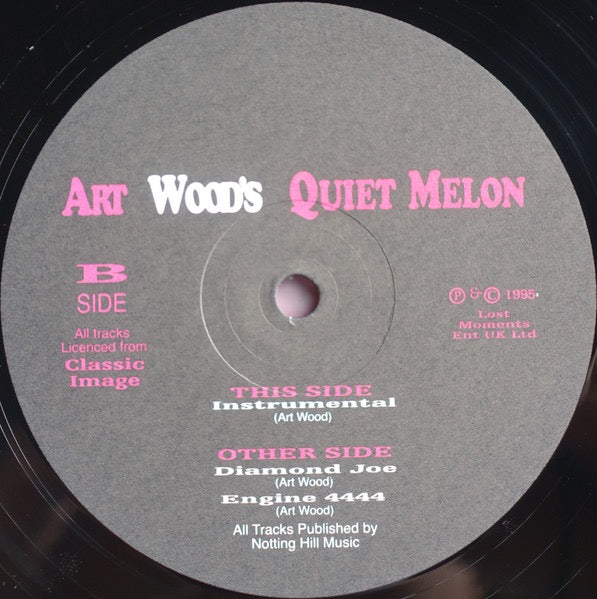 Image of Label Cover of 12" - VG/G - QUIET MELON, Art Wood's Quiet Melon (Lost Moment Records; LM12051, UK 1995, Picture Sleeve), ,  - 2716088C