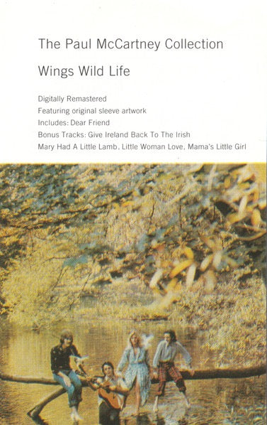Image of Front Cover of Cassette - VG+/VG+ - WINGS, Wild Life (Parlophone; TCPMCOL 3, Europe 1993 Reissue, The Beatles), ,  - 2716215C