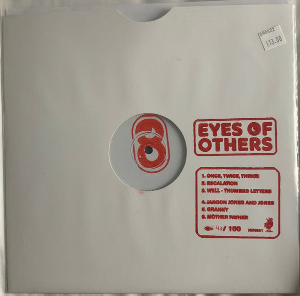 Image of Front Cover of 10" EP - VG+/VG - EYES OF OTHERS, Bewitched By The Flames (Heavenly; HVN631, UK 2022, Stamped White Label, Stamped Die Cut Plain Sleeve, Numbered), 87/150, Limited pressing of 150 with Red Stamp - 2716205C