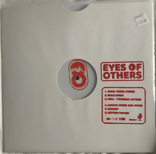 Image of Front Cover of 10" EP - VG+/VG - EYES OF OTHERS, Bewitched By The Flames (Heavenly; HVN631, UK 2022, Stamped White Label, Stamped Die Cut Plain Sleeve, Numbered), 87/150, Limited pressing of 150 with Red Stamp - 2716205C