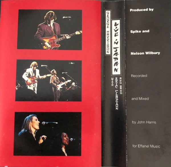Image of Back Cover of Cassette - VG/VG - GEORGE HARRISON WITH ERIC CLAPTON, Live In Japan (Warner Bros. Records; 7599-26964-4, Germany 1992, The Beatles), ,  - 2716218C