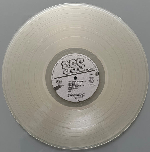 Image of Label Cover of LP - VG+/VG - SSS, Short Sharp Shock (Earache ; MOSH 352, UK 2007, Textured Sleeve, Inner, Clear Vinyl), ,  - 2726155E