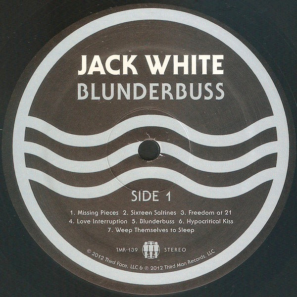 Image of Label Cover of LP - VG/VG+ - JACK WHITE, Blunderbuss (Third Man Records; TMR-139, US 2012, Gatefold, No Insert), ,  - 2726128E