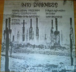 Image of Back Cover of LP - VG+/EX - WINTER, Into Darkness (Southern Lord ; LORD124, US 2011 Reissue, Textured Gatefold Sleeve, Booklet, White Vinyl), Slight Split In Rear Top Seam,  - 2726143E