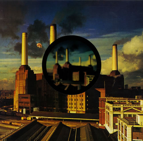 Image of Front Cover of LP - VG/G+ - PINK FLOYD, Animals (EMI; EMD 1116, UK 1997 Reissue, Stickered Gatefold Sleeve), ,  - 2726188E