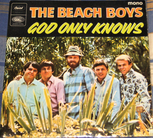 Image of Front Cover of 7" - VG/G - THE BEACH BOYS, God Only Knows (Capitol Records; EAP6-2458, UK 1966, Flipback Sleeve, Mono, 4-Prong Centre), Lots of light marks and hairlines, Plays with some surface noise, Sleeve intact, Some laminate bubbling in one corner and light creases. ,  - 2716099C