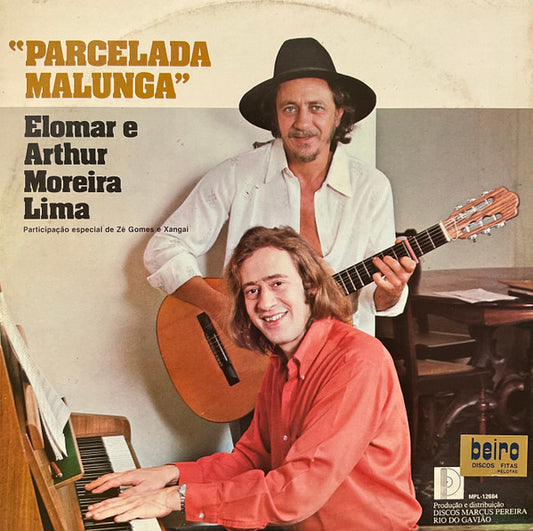 Image of Front Cover of LP - VG/VG - ELOMAR E ARTHUR MOREIRA LIMA, Parcelada Malunga (Discos Marcus Pereira; MPL-12684, Brazil 1980), Record has very slight warp and some pressing flaws,  - 2716241C