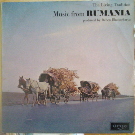 Image of Front Cover of LP - G+/VG - DEBEN BHATTACHARYA, Music From Rumania (Argo; ZRG 531, UK 1967, Laminated Gatefold Sleeve), Sleeve creased, worn, with laminate lift in places. Reverse stained and scuffed, some mottling too,  - 2716244C