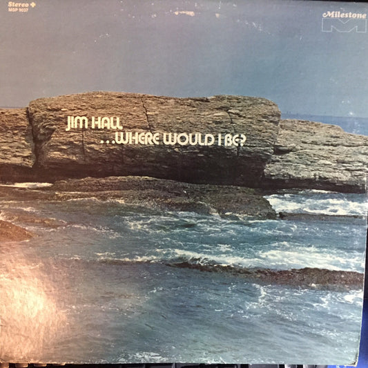 Image of Front Cover of LP - G+/VG - JIM HALL, ...Where Would I Be? (Milestone; MSP 9037, US 1972, Orange Labels), Split Seams,  - 2746156S