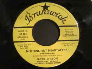 Image of Back Cover of 7" - G+/VG+ - JACKIE WILSON, I Get The Sweetest Feeling / Nothing But Heartaches (Keep Haunting Me) (Brunswick; 55381, US 1968, Company Sleeve), 'Smaple Not For Sale' stamped above titles on both sides. Wear to company sleeve.,  - 2726233E