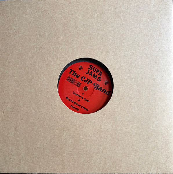 Image of Back Cover of 12" - EX/EX - THE CJP BAND, You're A Star / World Gone Crazy (Supa Jams; SJAM12002, UK 2026, Stamped Sleeve), ,  - 3646160S