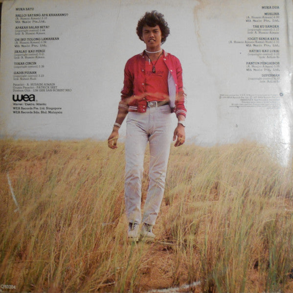 Image of Back Cover of LP - G+/G+ - OTHMAN HAMZAH, Othman Hamzah (WEA; Q93204, Malaysia 1979, No Insert), Writing On Front and Rear Sleeve, Split Spine,  - 2726266E