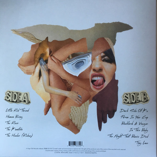 Image of Back Cover of LP - VG+/VG+ - KT TUNSTALL, WAX (Virgin EMI Records; V 3211, UK & Europe 2018, Pink Vinyl), ,  - 2746178S