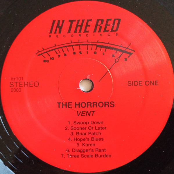 Image of Label Cover of LP - VG+/EX - THE HORRORS, Vent (In The Red Recordings ; ITR101, US 2003), ,  - 2726256E